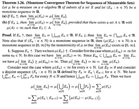 [Math] Showing the Monotone Convergence Theorem for measurable sets ...