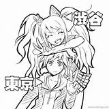 Ibuki Mioda Coloring Page Pages sketch template
