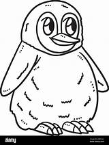 Baby Penguin Isolated Coloring Page For Kids Stock Vector Image & Art  sketch template