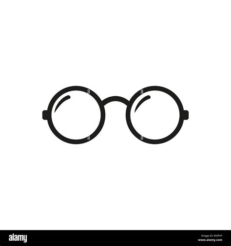 Round Glasses icon. Round Glasses Vector isolated on white background ...