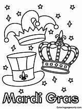 Mardi Gras Float Coloring Pages  sketch template
