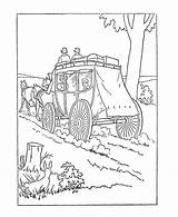 Stagecoach Coloring Pages sketch template