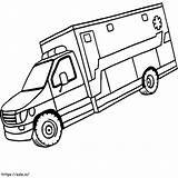 Ambulance 17 coloring page sketch template