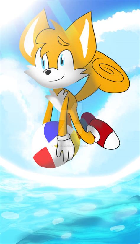 Tails flying by PinkBonBon1 on DeviantArt