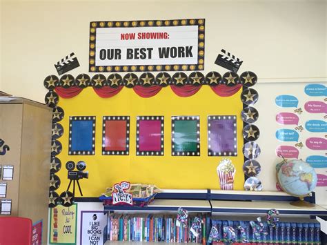 'Our best work' classroom display | Hollywood theme classroom, Hollywood classroom, Classroom themes