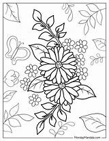 Printable Coloring Pages Of Flowers sketch template