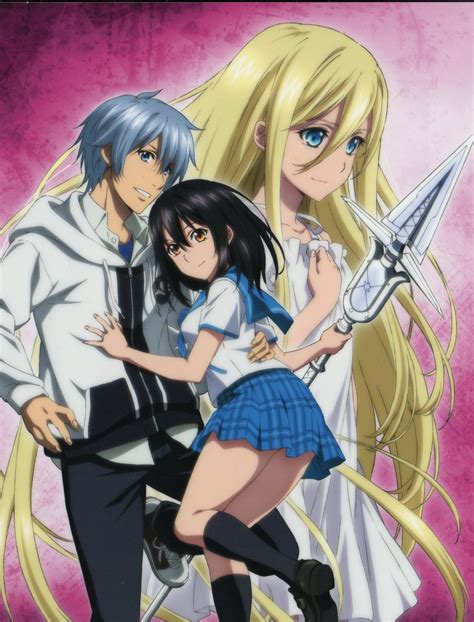 Kojou Akatsuki, Yukina Himeragi and Avrora Florestina [Strike the Blood III Vol 5 Clear Cover ...