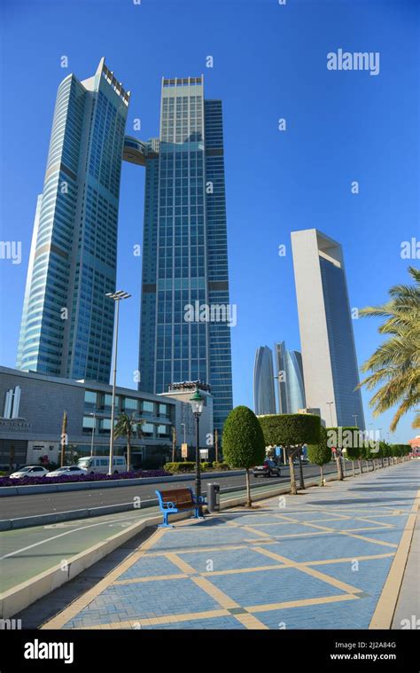 Nation towers in Abu Dhabi, UAE Stock Photo - Alamy