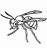Avispas Wasp Insekten Calabrone Zanzara Kleurplaat Insecten Malvorlagen  sketch template