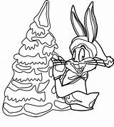 Bugs Bunny Christmas Coloring Pages At GetColoringscom  Free sketch template