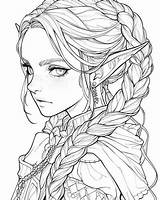 Printable Elf Coloring Pages sketch template