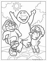 Barney And Friends Coloring Pages sketch template