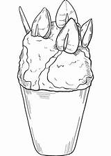 Snow Cone coloring Page  Free Printable Coloring Pages sketch template