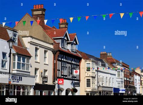 High Street, Lymington Town, Hampshire, England, United Kingdom Stock Photo - Alamy