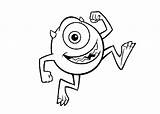 Mike Wazowski Coloring Page At GetColoringscom  Free Printable sketch template