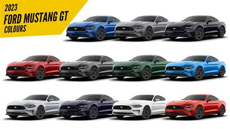 2023 Ford Mustang GT Fastback - All Color Options - Images | AUTOBICS