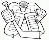 Hockey Goalie Coloring page Printable sketch template