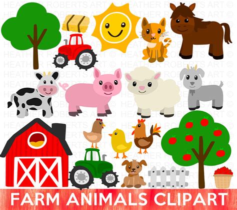 Farm Animal Clipart For Kids