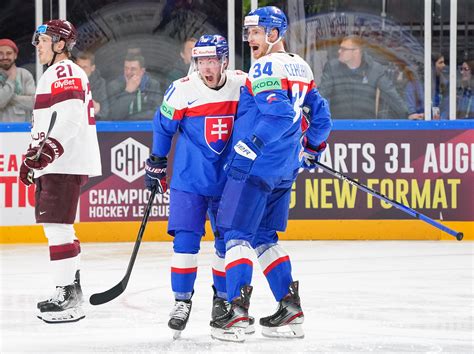 IIHF - Gallery: Slovakia vs Latvia - 2023 IIHF WM