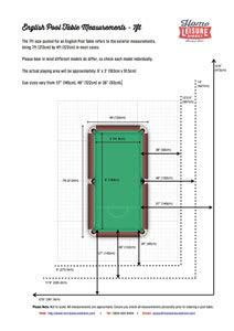 American Pool Table Size - malakuio