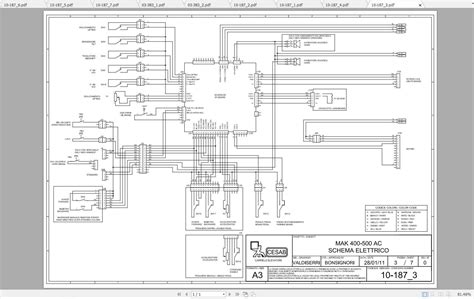CESAB Mak 400 450 500 AC Forklift Electrical Schematic