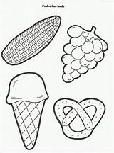 Printable Healthy Food Coloring Pages sketch template