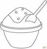 Shaved Ice Emoji coloring Page  Free Printable Coloring Pages sketch template