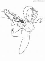 Spider Woman Coloring Pages sketch template