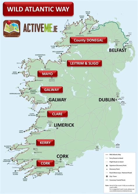 Wild Atlantic Way, Route Map & Guide, Ireland | Activeme.ie