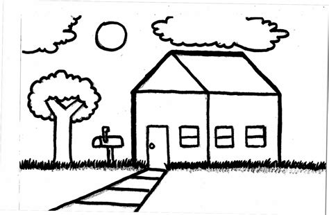 Simple Farm Drawing | Free download on ClipArtMag