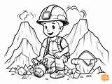 Mining Coloring Page For Kids  Free Printable pages sketch template