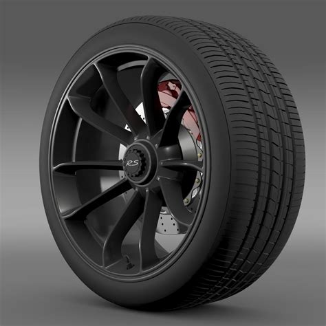 Porsche 911 GT3 RS 2015 wheel 3D Model $39 - .obj .3ds .c4d .fbx .lwo ...