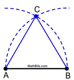 Construct Equilateral Triangle - MathBitsNotebook (Geo)