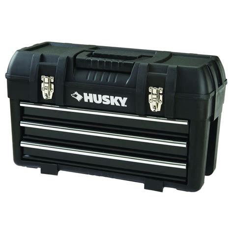 Husky 23 in. 3-Drawer Plastic Tool Box-HP2331THDO - The Home Depot