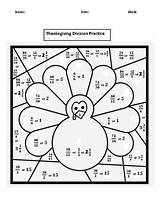 Thanksgiving Fraction Division Coloring Sheet By Julie Daniel  TPT sketch template
