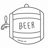 Keg Coloring Page sketch template