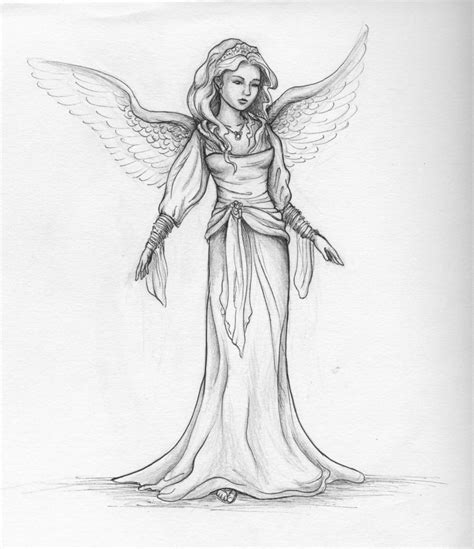 Angel Pencil Drawings at PaintingValley.com | Explore collection of ...