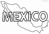 Coloring Map Of Mexico Pages sketch template