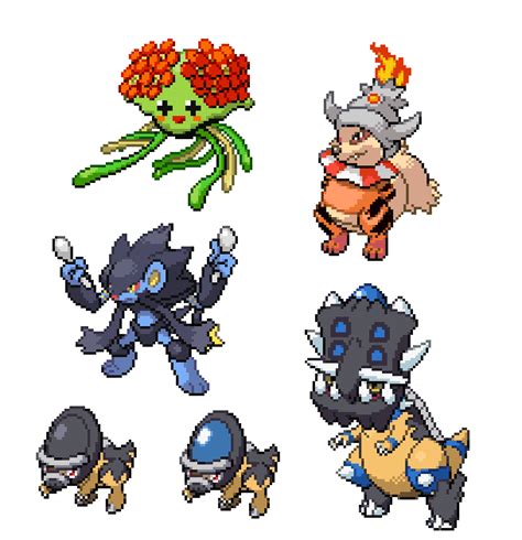 Pokemon Fusion Sprites 4 by MisterMonsterMaker on DeviantArt