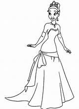 Princess tiana coloring Pages Download And print For Free sketch template