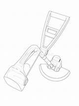 Trimmer Hedge Drawing Patents Sketch Coloring Page sketch template
