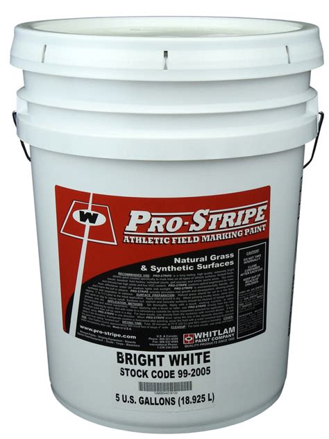 Pro-Stripe Bright White Athletic Field Marking Paint - 5 Gallons - Whitlam Paint Company