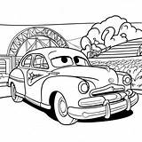 Doc Hudson Racing Scene Coloring Page 65434 51784 sketch template
