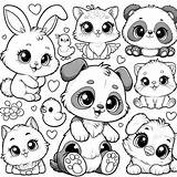 Cute Animal Coloring Pages For Children  Over 100 Free Designs sketch template