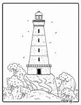Lighthouse Coloring Pages Free PDF Printables  Simply Love sketch template