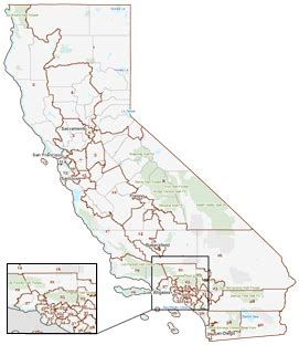 California State Senate District Maps