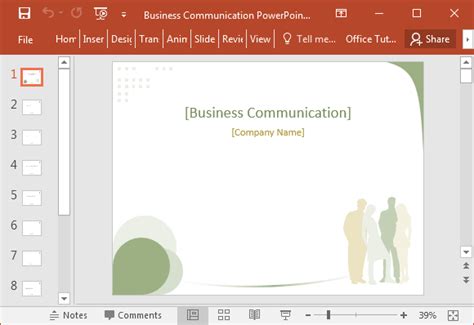 Business Communication PowerPoint Template