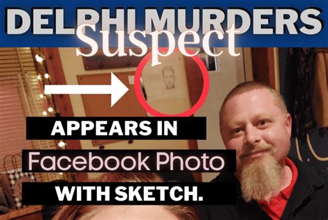 Delphi Murders Suspect Richard Allen Photographed Next to Sketch / 'Wanted' Poster - CrimeLights