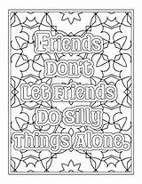 Premium Vector  Best Friend Quotes Coloring Pages For Kdp coloring sketch template