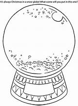 Snowglobe Coloring Pages  Best For Kids sketch template